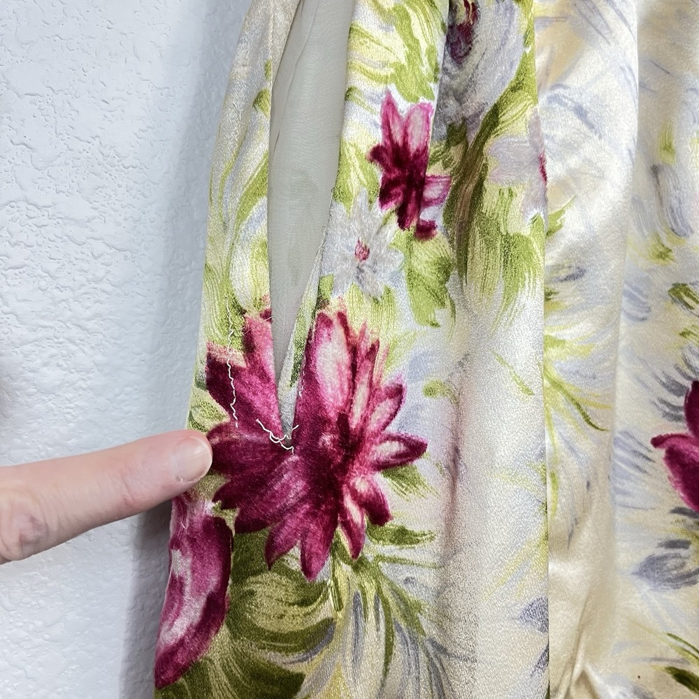 VTG Bergdorf Goodman Miss Bergdorf Floral Midi Skirt Romantic Cottagecore Rare - Picture 7 of 12
